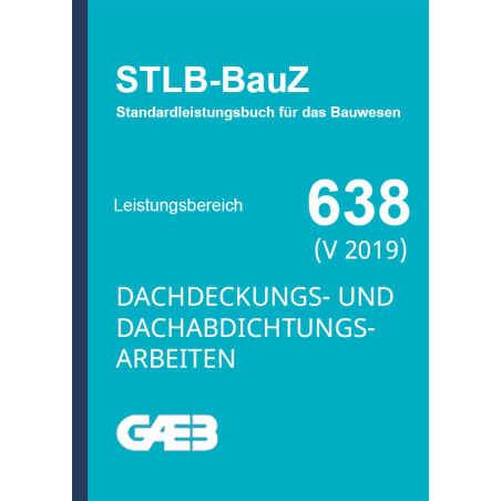 Standardleistungsbuch für Zeitarbeitsverträge für das Bauwesen STLB-BauZ 638 im GAEB Format