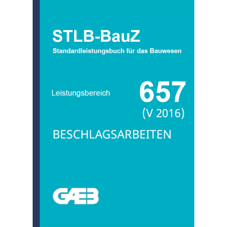 Standardleistungsbuch für Zeitarbeitsverträge für das Bauwesen 657 im GAEB Format