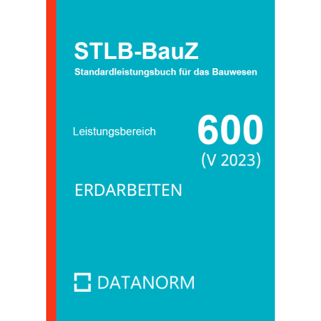 Standardleistungsbuch für Zeitarbeitsverträge für das Bauwesen 600 im Datanorm Format 2023