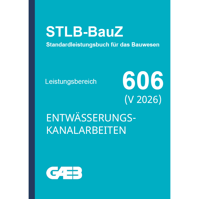 Standardleistungsbuch für Zeitarbeitsverträge für das Bauwesen 606 im GAEB Format